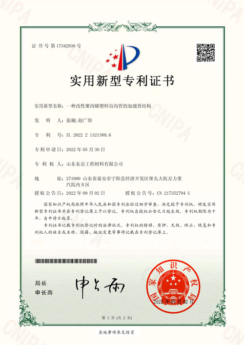 plastic-blind-drain-reinforced-skeleton-patent-1